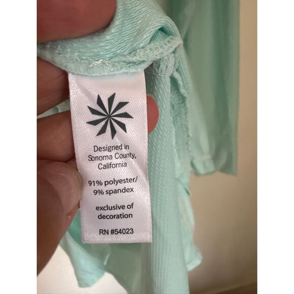 Athleta Sun Up Swim Coverup Tunic Resort Vacation in Mint Green - Size L - Picture 4 of 9
